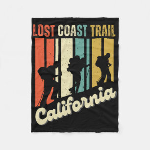 Verloren Kust Trail Californië Wandeltocht Retro B Fleece Deken