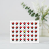 verloren ladybug briefkaart (Staand voorkant)