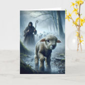 Verloren lam met herder in regenwoud kaart (Gele Bloem)