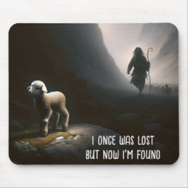 Verloren lam met herder muismat