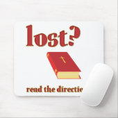 Verloren? Lees de bijbel Richtingen Muismat (Met muis)