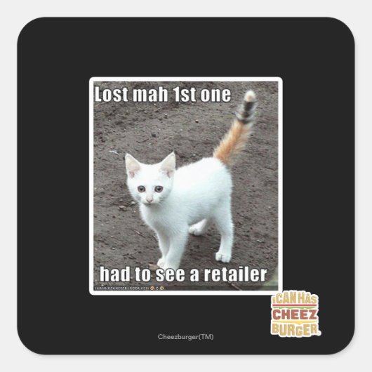 Verloren Mah 1st Vierkante Sticker (Voorkant)