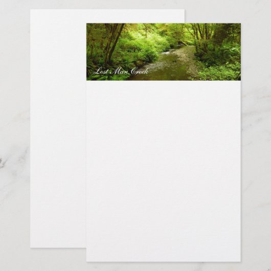 Verloren Man Creek I in Redwood National Park Briefpapier (Voorkant / Achterkant)