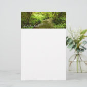 Verloren Man Creek I in Redwood National Park Briefpapier (Staand voorkant)