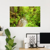 Verloren Man Creek II in Redwood National Park Poster (Thuiskantoor)