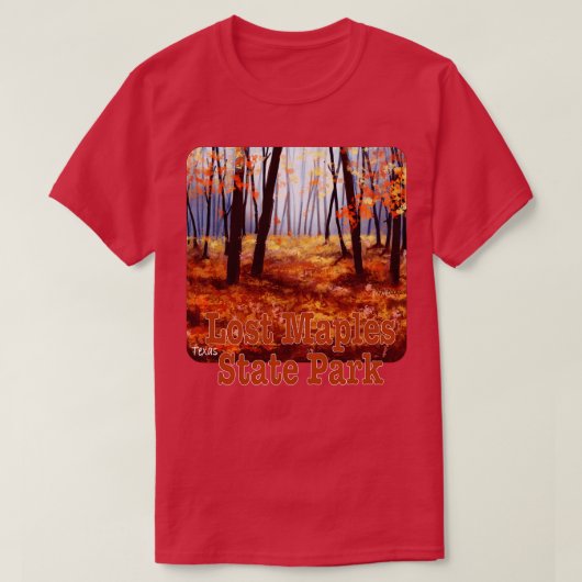 Verloren Maples State Park Texas T-shirt (Design voorkant)