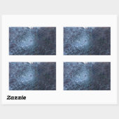 Verloren — met gebroken glas en kaart rechthoekige sticker (Vel)