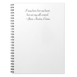 Verloren Mijn Hart Austen Emma Quote Notitieboek