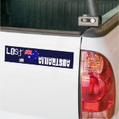 Verloren onder Australische vlag Heart Bumpersticker (Op Truck)