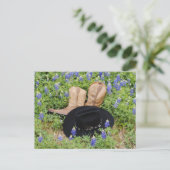 Verloren onder Briefkaart Bluebonnets (Staand voorkant)