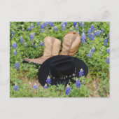 Verloren onder Briefkaart Bluebonnets (Voorkant)