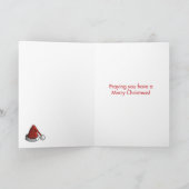 Verloren Ondeugende Lijst Kerstmis Humor Kaart (Binnen)