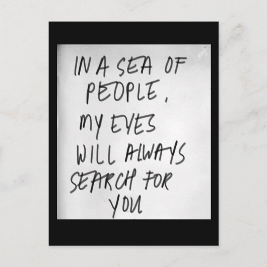 Verloren op Zee Briefkaart (Voorkant)