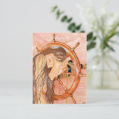 Verloren op Zee Mermaid Briefkaart (Staand voorkant)