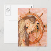 Verloren op Zee Mermaid Briefkaart (Voorkant / Achterkant)