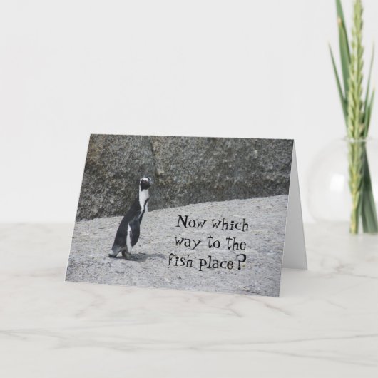 verloren pinguïn kaart (Voorkant)