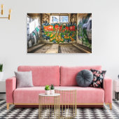 Verloren plaatsen Verlaten gebouwen Street Art Canvas Afdruk (Insitu (Woonkamer))