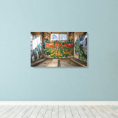Verloren plaatsen Verlaten gebouwen Street Art Canvas Afdruk (Insitu (Houten vloer))