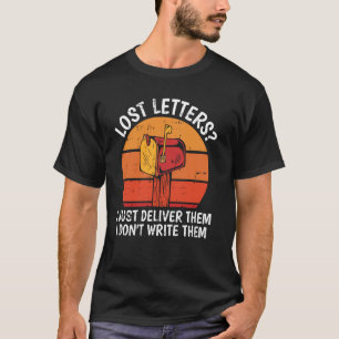 Verloren postbode Post Kantoor Humo T-shirt