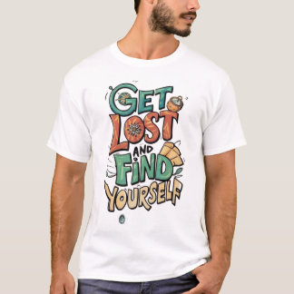 Verloren Raken en Jezelf Vinden - Vintage Avontuur T-shirt