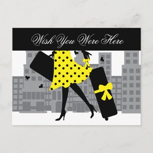 Verloren reizen briefkaart (Voorkant)