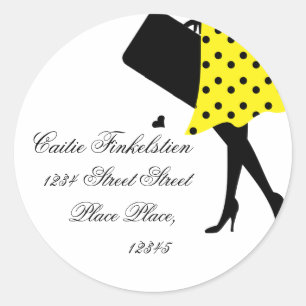 Verloren reizen ronde sticker