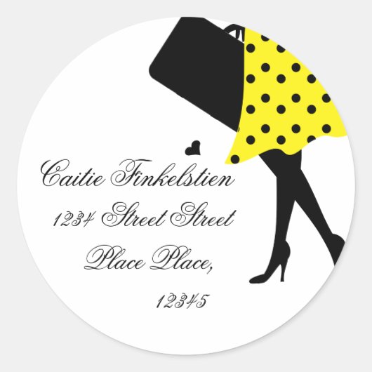 Verloren reizen ronde sticker (Voorkant)