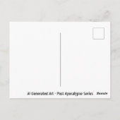 Verloren ruimtes | Verlaten post-apocalyptische ge Briefkaart (Achterkant)