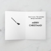 verloren santakaart feestdagen kaart (Binnen)