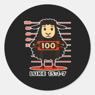 Verloren Schaap Lukas 15 1 Ronde Sticker