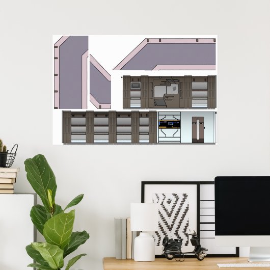 Verloren scheepshal poster (Thuiskantoor)