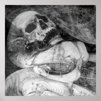 VERLOREN SCHIP IN DE WOESTIJN POSTER