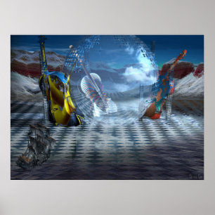 Verloren schoonheid van onharmonie poster