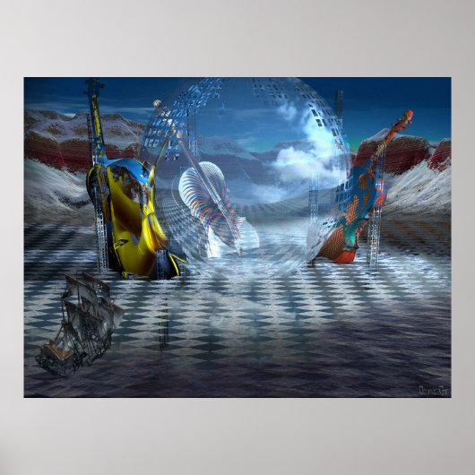 Verloren schoonheid van onharmonie poster (Voorkant)