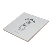 Verloren shaker van zout - vind het tegeltje (Zijkant)