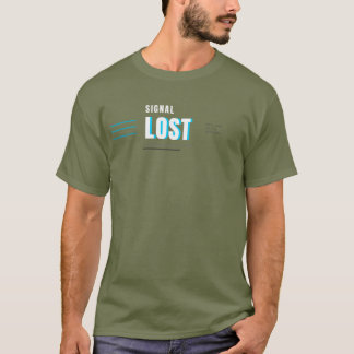 Verloren Signaal Tech Typografie OntwerpLost Signa T-shirt