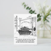 Verloren sleutels, gebruik een Tank Briefkaart (Staand voorkant)