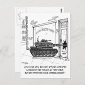 Verloren sleutels, gebruik een Tank Briefkaart (Voorkant / Achterkant)