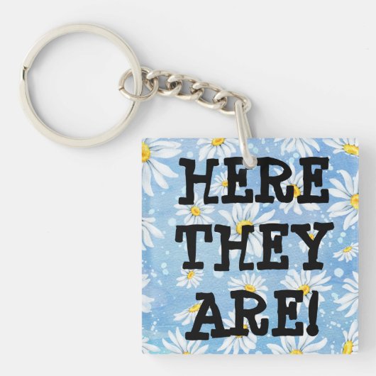 Verloren sleutels? Hier zijn ze! Funny Sleutelhanger (Voorkant)