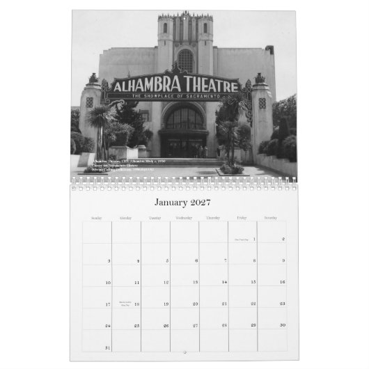 Verloren structuren van Sacramento Kalender (Jan 2027)