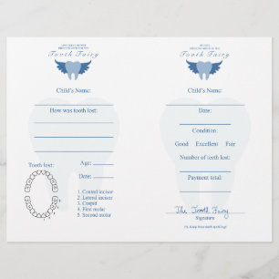 Verloren Tand Aandenken Notitie & Ontvangst voor K