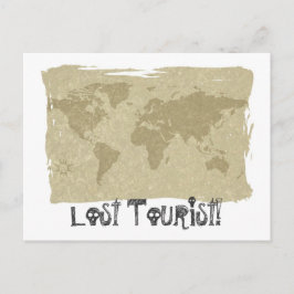 Verloren toerist! briefkaart