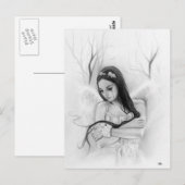 Verloren triest engel emotioneel briefkaart (Voorkant / Achterkant)