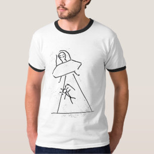 Verloren UFO-grot verven T-shirt