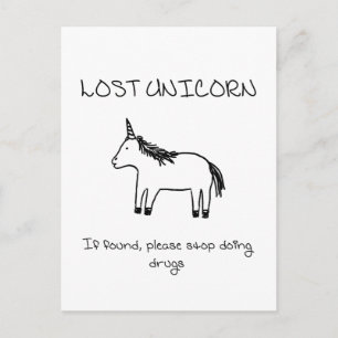 Verloren Unicorn Briefkaart