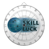 Verloren vaardigheden Win Luck Bowling Blue Dartbord (Voorkant)