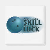 Verloren vaardigheden Win Luck Bowling Blue Magneet (Voorkant)