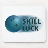 Verloren vaardigheden Win Luck Bowling Blue Muismat (Voorkant)
