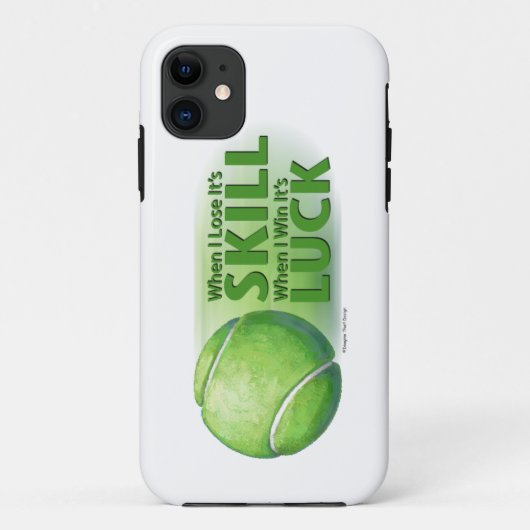 Verloren vaardigheden Win Luck Tennis Ball Case-Mate iPhone Case (Achterkant)