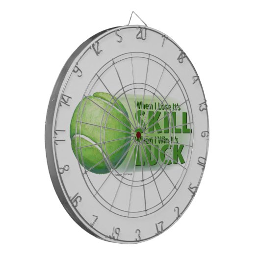 Verloren vaardigheden Win Luck Tennis Ball Dartbord (Voorkant Links)